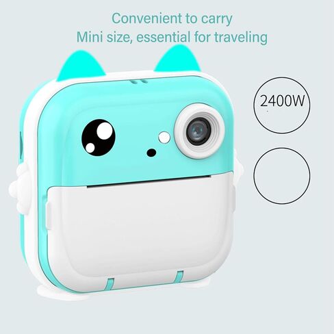 CCYLEZ Instant Print Camera, Thermal Printing, 48MP, Blue in Saudi Arabia