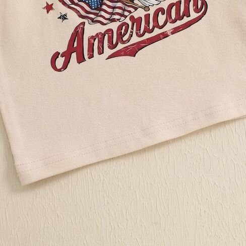 Toddler Baby Boy 4th of July T-Shirts American Flag Shirt Patriotic Top Short Sleeve Tees Memorial Day Shirt Clothes in Saudi Arabia