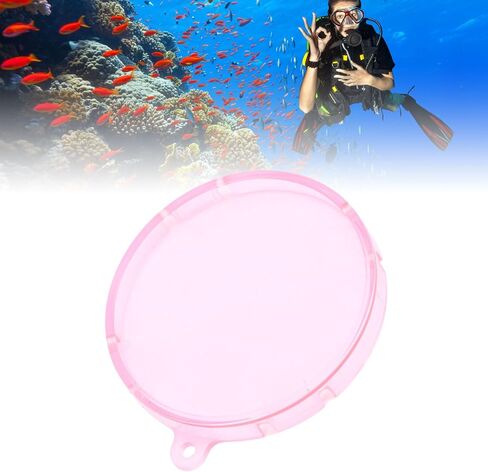 Acouto Professional Color Correction Dive Filter for GO 3S Camera Case Optically Coated Superior Color Reproduction Dive Filter Designed (Pink) in Saudi Arabia