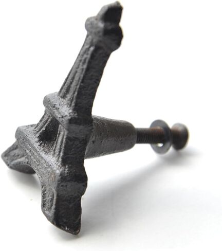 2pcs Eiffel Tower Knobs Countryside Themed Pull Handles for Boys and Girls Rooms Durable Cast Cabinet Hardware Charming Home Decor for Cabinets in Kuwait
