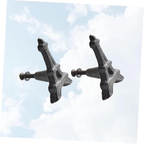 2pcs Eiffel Tower Knobs Countryside Themed Pull Handles for Boys and Girls Rooms Durable Cast Cabinet Hardware Charming Home Decor for Cabinets in Kuwait