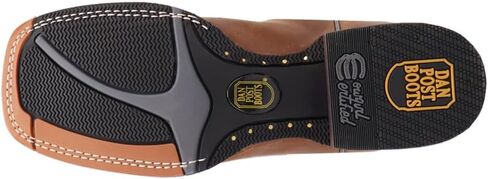 Dan Post Boots Womens Jillian Embroidered Square Toe Pull On Casual Boots Mid Calf Low Heel 1-2" - Brown in Saudi Arabia