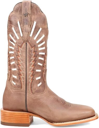 Dan Post Boots Womens Lacey Embroidered Square Toe Casual Boots Mid Calf Low Heel 1-2" - Brown in Saudi Arabia