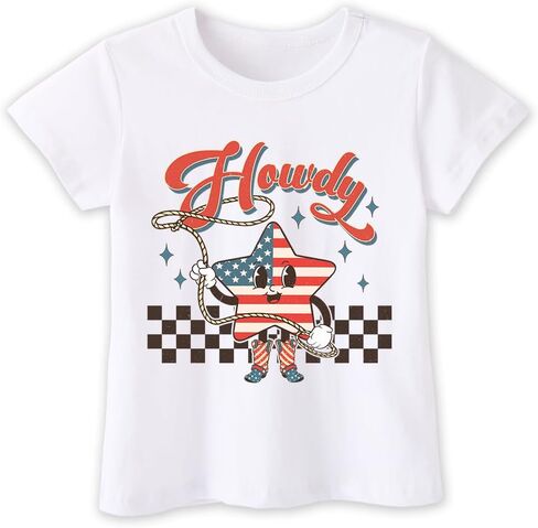 Funny 4th of July Shirt Toddler Kids Boys Girls Patriotic USA Shirt, Red White and Blue Shirt 2-8T in Saudi Arabia