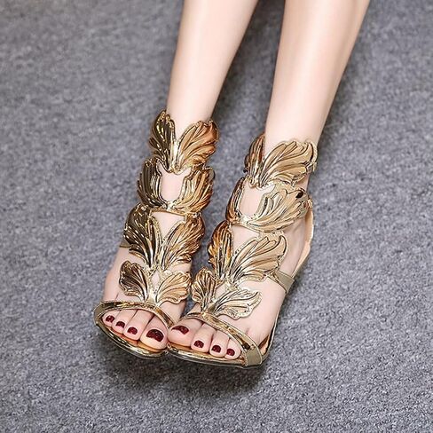 Women's Stilettos High Heel Sandals Gladiator Open Toe Ankle Strap Wedding Party Dress Heeled Sandal in Kuwait