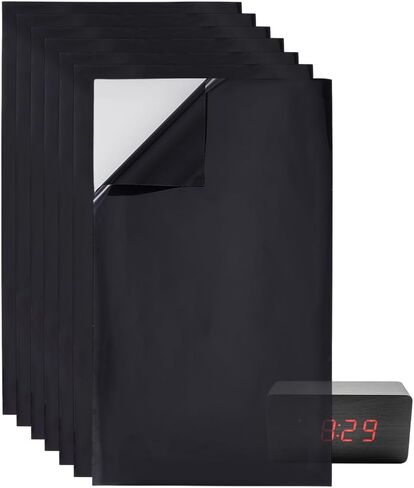 Benecreat 7 Sheets ملصقات حظر الضوء LED ، 6.7x3.9 بوصة مرشحات الضوء الخلفي أبيض ، أوراق تعتيم الضوء ، ملصق انقطاع LED شبه الأسود للإلكترونيات ، المنبه ، الراديو in Saudi Arabia