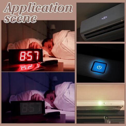 Benecreat 7 Sheets ملصقات حظر الضوء LED ، 6.7x3.9 بوصة مرشحات الضوء الخلفي أبيض ، أوراق تعتيم الضوء ، ملصق انقطاع LED شبه الأسود للإلكترونيات ، المنبه ، الراديو in Saudi Arabia