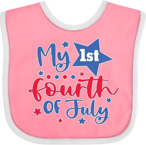 inktastic my 1st 4th of July with Stars Baby Bib in Kuwait