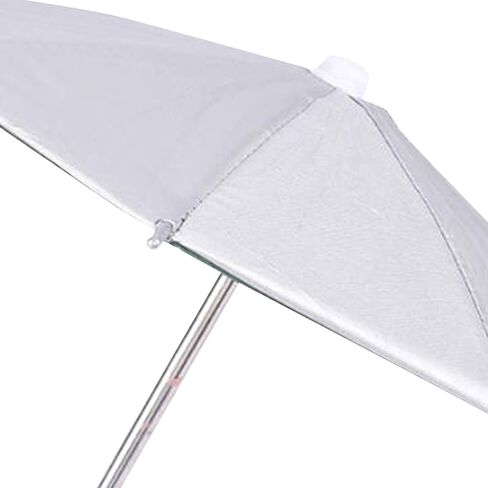 مظلة 27 سم للكاميرا مع الحذاء الساخن حامي الظل واقي التصوير الفوتوغرافي متعدد الأغراض غطاء المطر مقاوم للماء ، فضي in Kuwait