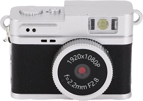 Mini Keychain Camera, 1080P Small Retro Camera, Portable Photo Video Camcorder, for Travel Study Teens Beginners (Black) in Saudi Arabia