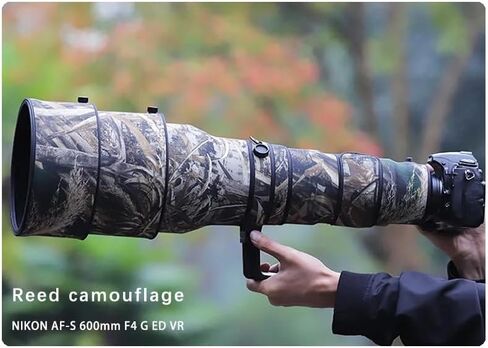 CHASING BIRDS Camouflage Waterproof Lens Coat for Nikon AF-S 600mm F4 G ED VR Rainproof Lens Protective Cover (Green Leaf Camouflage, with 1.4X TC (TC-14E III)) in Saudi Arabia