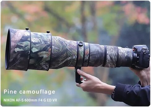CHASING BIRDS Camouflage Waterproof Lens Coat for Nikon AF-S 600mm F4 G ED VR Rainproof Lens Protective Cover (Green Leaf Camouflage, with 1.4X TC (TC-14E III)) in Saudi Arabia