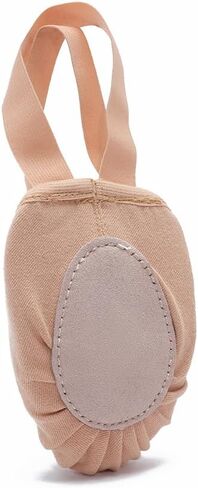 MSMAX Women's Half Soles Dance Shoes Canvas Pirouette Shoes for Contemporary,Ballet,Jazz,Gymnastics,Turners in Saudi Arabia