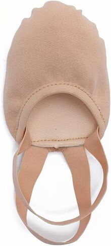 MSMAX Women's Half Soles Dance Shoes Canvas Pirouette Shoes for Contemporary,Ballet,Jazz,Gymnastics,Turners in Saudi Arabia