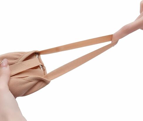 MSMAX Women's Half Soles Dance Shoes Canvas Pirouette Shoes for Contemporary,Ballet,Jazz,Gymnastics,Turners in Saudi Arabia