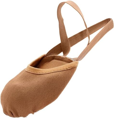 MSMAX Women's Half Soles Dance Shoes Canvas Pirouette Shoes for Contemporary,Ballet,Jazz,Gymnastics,Turners in Saudi Arabia