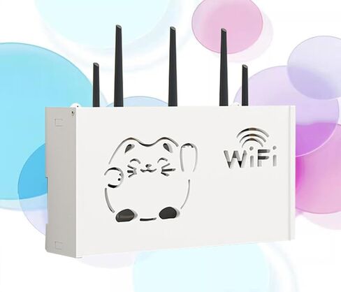 WIFI علامة التوجيه مربع WIFI التوجيه مربع تخزين مربع عائم رفوف الجدار رف الجدر in Kuwait