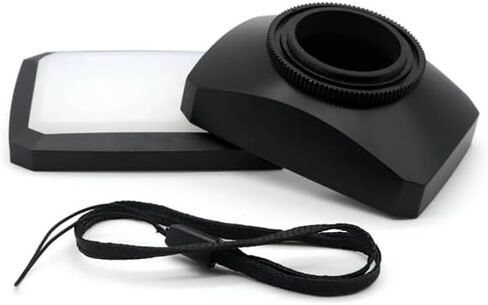 30/37/43/46/49/52/58/62/67/72/77mm Square Lens Hood Cap Set,16:9 Wide Angle Video Camera Lens Shape Screw Mount Rectangular Lens Hood with White Balance Cap (77mm) in Kuwait