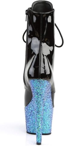 ADORE-1020LG - 7" Heel Ankle Boot with Iridescent Glittered Platform in Saudi Arabia