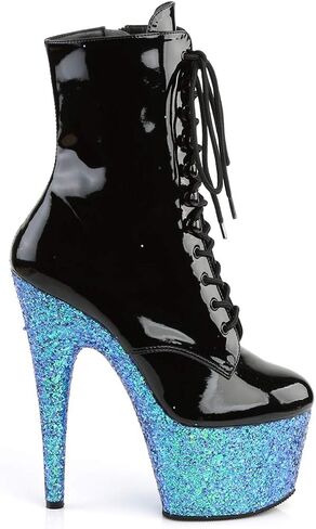 ADORE-1020LG - 7" Heel Ankle Boot with Iridescent Glittered Platform in Saudi Arabia