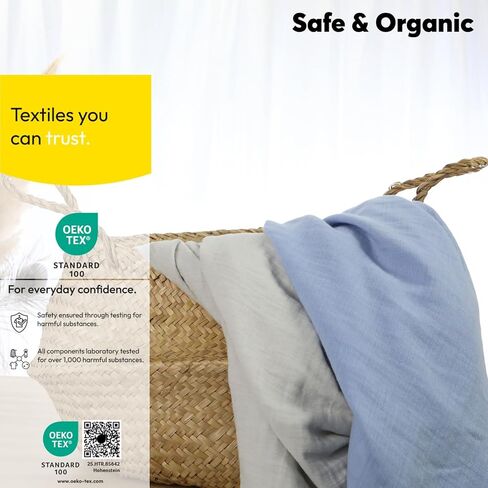 Muslin Fitted Crib Sheet – Premium Organic Turkish Cotton, Oeko-TEX® Certified, Ultra Soft & Breathable Sheet for Baby Crib, Boys & Girls, Fits Toddler Mattress 52x28, Cotton Latte in Saudi Arabia