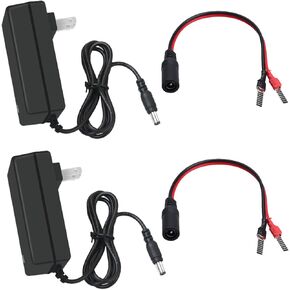 2 PCS Universal 1Amp Power Tool Battery Charger Compatible with Dewalt 20V, Milwaukee M18, Makita 18V Lithium-Ion Batteries - Multi-Brand Charger for Cordless Drills, Saws & Power Tools