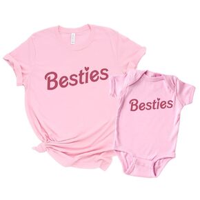 Best Friends Mother Daughter Matching Outfits, Matching Mom And Daughter Outfits, Newborn Baby Girl Mommy And Me Shirts, First Mothers Day Gifts First Time Girl Mom Gift, Girl Mama Matching Clothes.