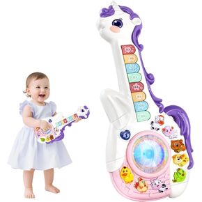 Marstone Toys للهدايا البالغة من العمر 1 عامًا هدايا عيد ميلاد: طفل يونيكورن ألعاب 12-18 شهر