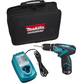 MAKITA DF330DWSP DRIVER DRIVERIBLE DRIVER مع ضوء LED 10.8 فولت ، صغير ، مجهز بطارية واحدة متضمنة