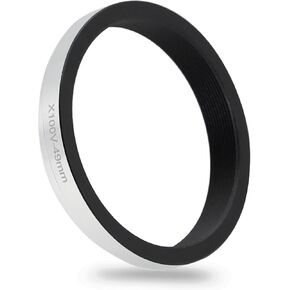 49mm Lens Filter Adapter Ring for Fuji X100V/X100VI Camera for 49mm Filters,Lens Hood 49mm Metal Filter Adapter Ring (Black)