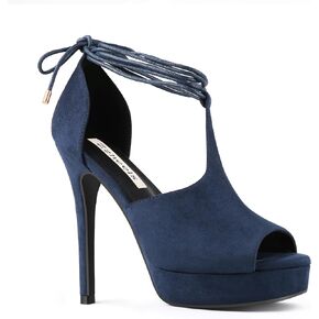 Zzheels Women's Peep Toe Cheel Platform Stiletto High High Cheels Strappy Up Heels Dress Party Pumps