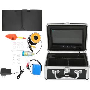 7 Inch Underwater Fishing Camera, HD Display, Night Vision, Portable, with Rechargeable Battery, for Anglers and Fishers