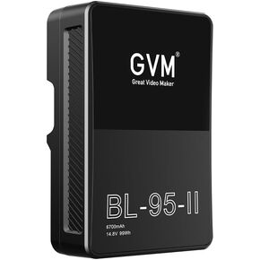 GVM GVM-BL95-II Lithium-Ion V-Mount Battery, 6600mAh, 95Wh, with D-Tap and USB Outputs, 14.8V
