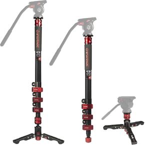 ifootage 71 "كاميرا ألياف الكربون monopod monopod professional telescopic monopods قاعدة ترايبود توافق DSLR كاميرات ، كوبرا 2 C180-II