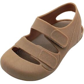 Toddler Girls Jelly Sandals Summer Beach Mary Jane Dress Princess Flat Little Kids Closed Toe Soft Rubber Sole Water Shoes