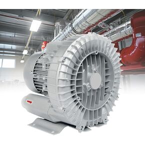 Regenerative Blower, 220V/380V Vortex Ring Blower, Industrial Vacuum Pump, for Factory and Basement Ventilation Dust Removal(7.5KW/380V)