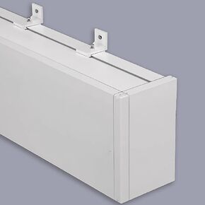Curtain Monorail Curtain Pelmet， Belt Opional Customize Length， Curtain Pelmet Cassette Box for Window with Track Crosser，for Living Room Bedroom Kitchen Room(98.4/250cm)