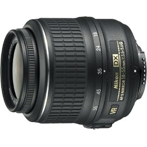 Nikon AF-S DX NIKKOR 18-55mm f/3.5-5.6G Vibration Reduction Zoom Lens with Auto Focus for Nikon DSLR Cameras (Renewed)