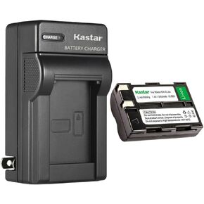 Kastar EN-EL3A Battery + AC Wall Charger Replacement for Nikon EN-EL3, EN-EL3a Battery, Nikon MH-18, MH-18a, MH-19 Charger, Nikon D50 Camera, D70 Camera, D70s Camera, D100 Camera, D100 SLR Camera