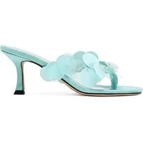 Black Flip Flop Heels Sandals for Women with Plastic Disc Straps Comfortable Slip on Open Toe Kitten Heel Thong Sandal Casual Summer Dressy Shoes.