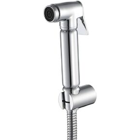 Round Rinse Faucet Toilet Flushing Faucet Sprayer Full Pressure and Leakproof HandheldToilet Sprayer Kit,Hand Held Cloth Diaper Sprayer for Toilet,Easy to Install