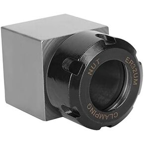 4-Inch 4-Jaw Self-Centering Chuck Set Tool Holder ER-32 Square Collet Block Square Shank for CNC Lathe Engraving Machine CNC Tool Holder Extension Rod with 1-Inch x 8TPI Thread