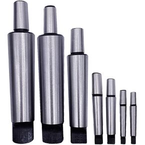 4-Inch 4-Jaw Self-Centering Chuck Set 1PCS Morse Taper Drill Tool Holder MT1 MT2 MT3 MT4 MT5 Shank Drill Chuck B10 B12 B16 B18 B22 for Lathe Milling Tool with 1-Inch x 8TPI Thread (Silver MT4)