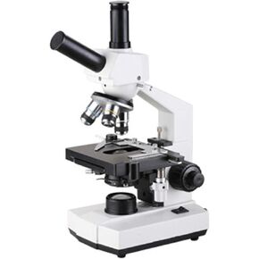 Dual Viewing Head Biological Microscope 4X-100X Achromatic Objectives, WF10X Eyepiece, 360° Rotatable Head for Lab & Education