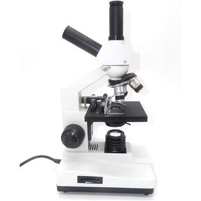 1600X Biological Microscope with WF16X Eyepiece, 4X-100X Objectives, for Students, Teaching & Livestock Breeding