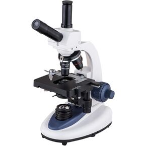Dual Viewing Head LED Light Microscope for Kids & Students, 4X-100X Achromatic Lenses, WF10X Eyepiece, School & Home Education