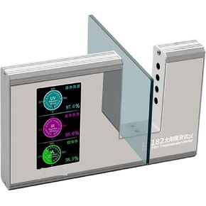 Digital 182 Solar Film Transmission Meter with UV, IR, Visible Light Transmission Value SHGC Window Energy Meter for UV Measuring