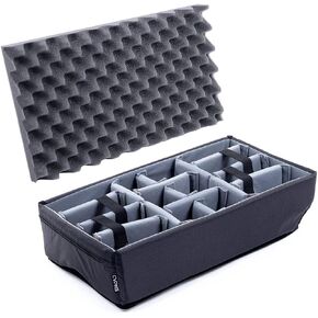 Pelican Color Case Grey ColorCase Padded dividers to fit The Pelican 1510 case.