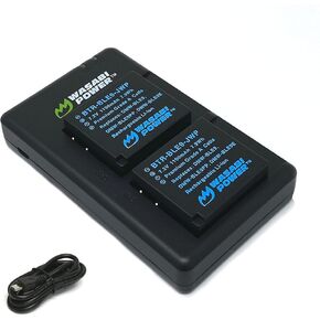 Wasabi Power Battery (2-Pack) and Micro USB Dual Charger for Leica BP-DC15 and Leica D-Lux 7, 8