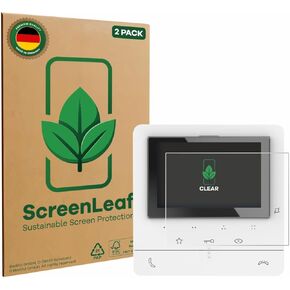 (2 Pack Screen Protector compatible with Biticino 344672 [sustainable screen protection, clear, anti-scratch]
